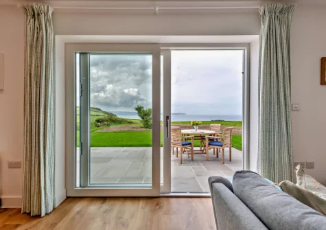 The living area at Boatlake Barn, Greencliff Farm, Abbotsham
