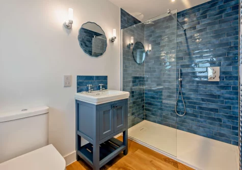 Bedroom #2 en-suite shower room at Boatlake Barn, Greencliff Farm, Abbotsham