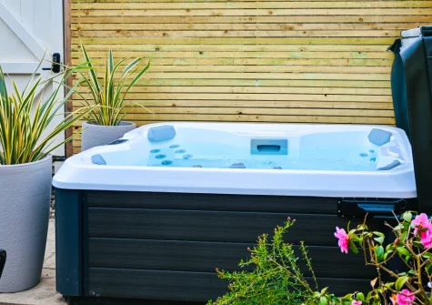 The hot tub at Bobs Cottage, Padstow