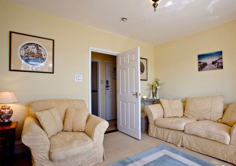 The living area at Boohay, Bay Fort Mansions, Torquay