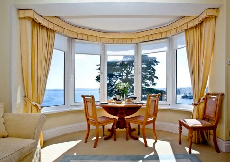 The dining area at Boohay, Bay Fort Mansions, Torquay