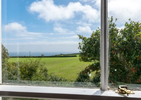 The view from bedroom #2 at Boslandew House, Mousehole