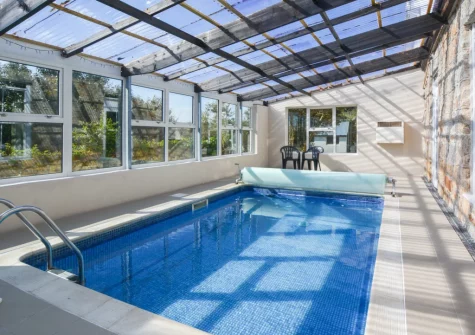 The heated swimming pool at Boslandew House, Mousehole