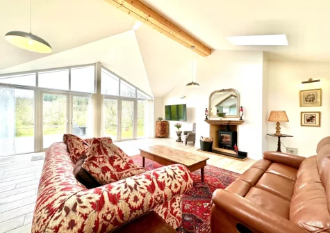 The living room at Bourne Lodge, Witheridge