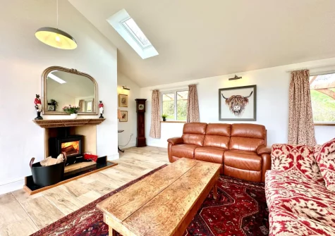 The living room at Bourne Lodge, Witheridge