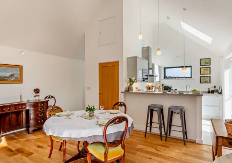 The dining area at Bowhousehay, Albaston