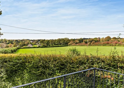 The view from the balcony & outdoor sitting area at Bowhousehay, Albaston