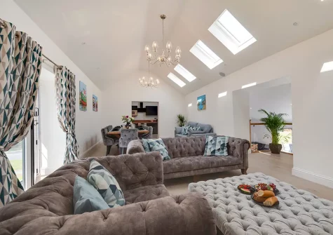 The living area at Bowjy, Liskeard