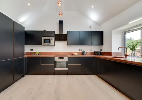 The kitchen at Bowjy, Liskeard