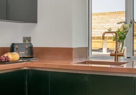 The kitchen at Bowjy, Liskeard