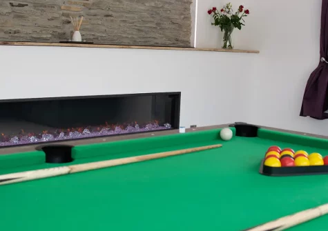 The games room at Bowjy, Liskeard