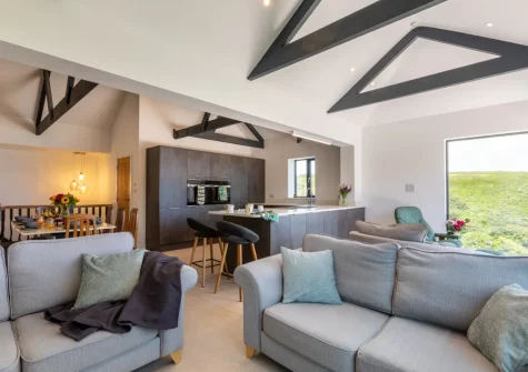 The living area at Bracken Bank, Porthcurno
