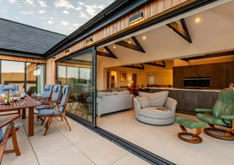 The living area at Bracken Bank, Porthcurno