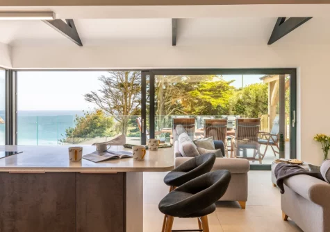 The kitchen at Bracken Bank, Porthcurno