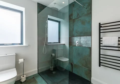 Bedroom #1 en-suite shower room at Bracken Bank, Porthcurno