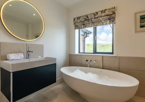 The bathroom at Bracken Bank, Porthcurno