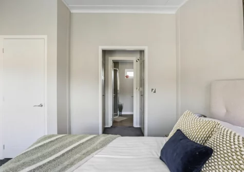 Bedroom #1 at Bramble Lodge, 12 Roadford Lake Lodges, Broadwoodwidger