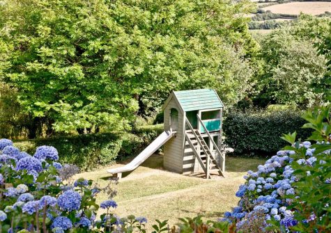 The children's play area at Wooda Farm, Bush