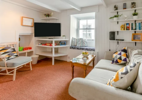 The living room at Breton Cottage, St Ives