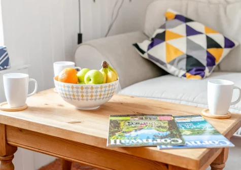The living room at Breton Cottage, St Ives