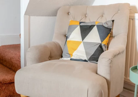 The living room at Breton Cottage, St Ives