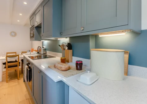 The kitchen at Breton Cottage, St Ives