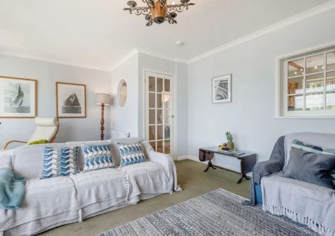 The living room at Briar Rose, Polruan