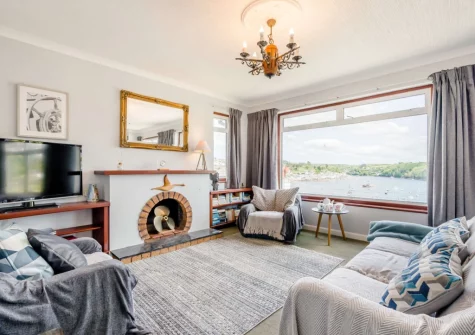 The living room at Briar Rose, Polruan