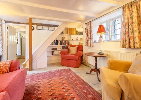 The first living room at Bridge Cottage, Penpol