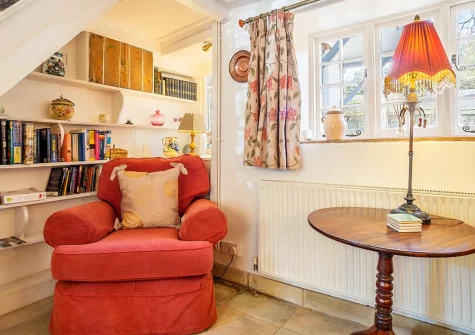 The first living room at Bridge Cottage, Penpol