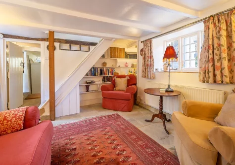 The first living room at Bridge Cottage, Penpol