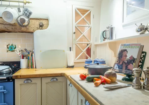 The kitchen at Bridge Cottage, Penpol