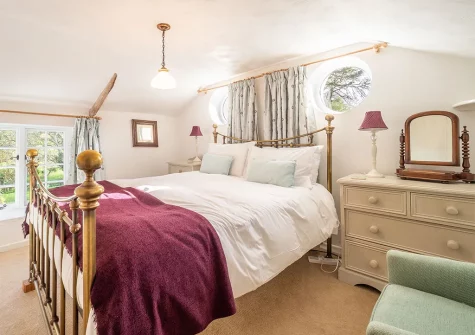 Bedroom #1 at Bridge Cottage, Penpol