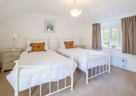 Bedroom #3 at Bridge Cottage, Penpol