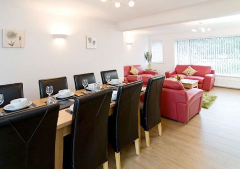 The dining area @ Bridge House, Perranporth