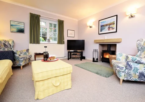 The living area at Bridgemead, Branscombe