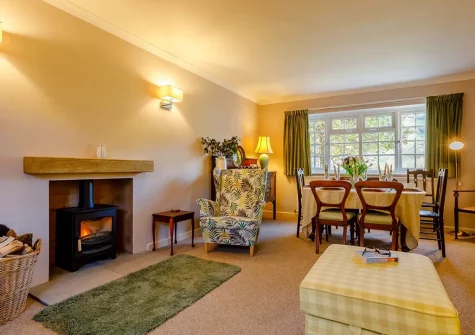 The living area at Bridgemead, Branscombe