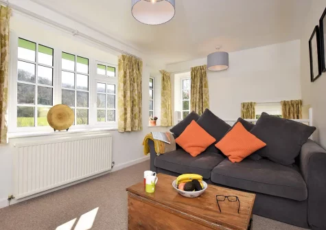 The cozy snug at Bridgemead, Branscombe