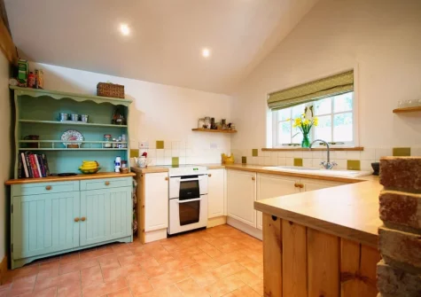 The kitchen at Brimble Cottage, Axminster