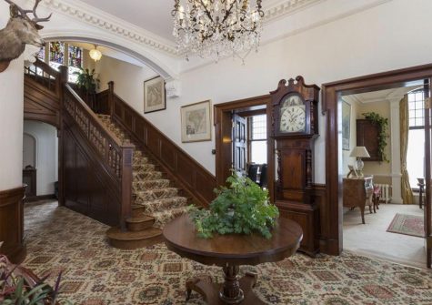 The entrance hallway at Brixham Manor House, Brixham