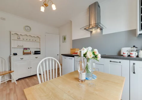 The kitchen & dining area at Brixham View, Seaton