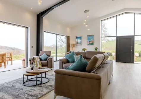 The living area at Broadsands Barn, Berrynarbor