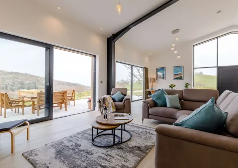 The living area at Broadsands Barn, Berrynarbor