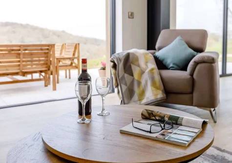 The living area at Broadsands Barn, Berrynarbor