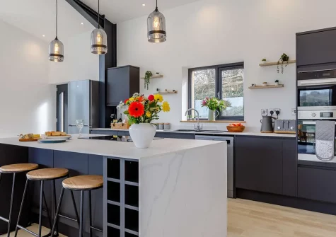 The kitchen at Broadsands Barn, Berrynarbor