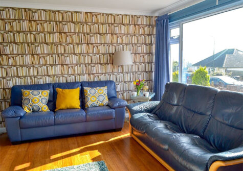 The living area at Broadsands Retreat, Goodrington