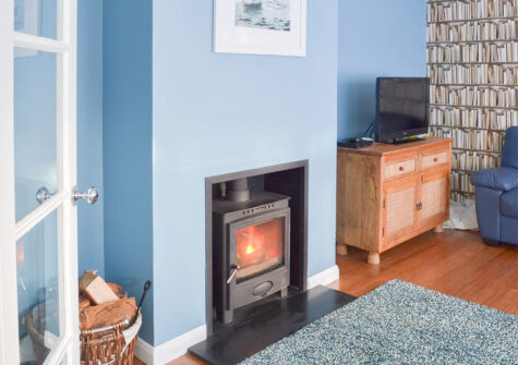 The living area at Broadsands Retreat, Goodrington