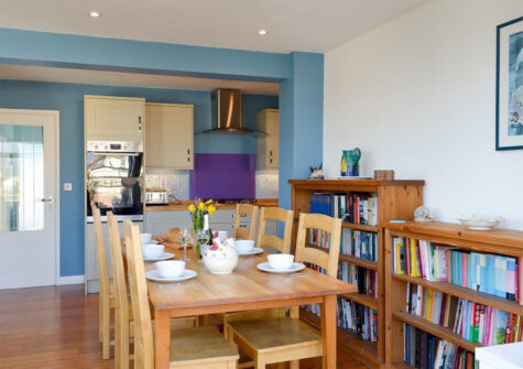 The dining area at Broadsands Retreat, Goodrington