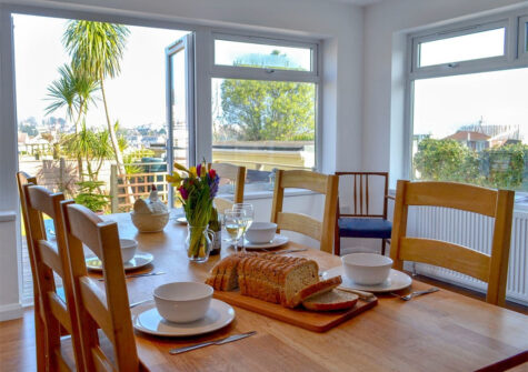 The dining area at Broadsands Retreat, Goodrington
