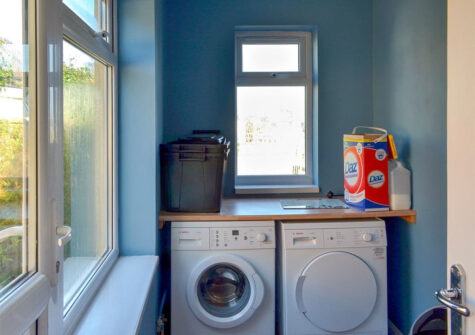 The utility room at Broadsands Retreat, Goodrington